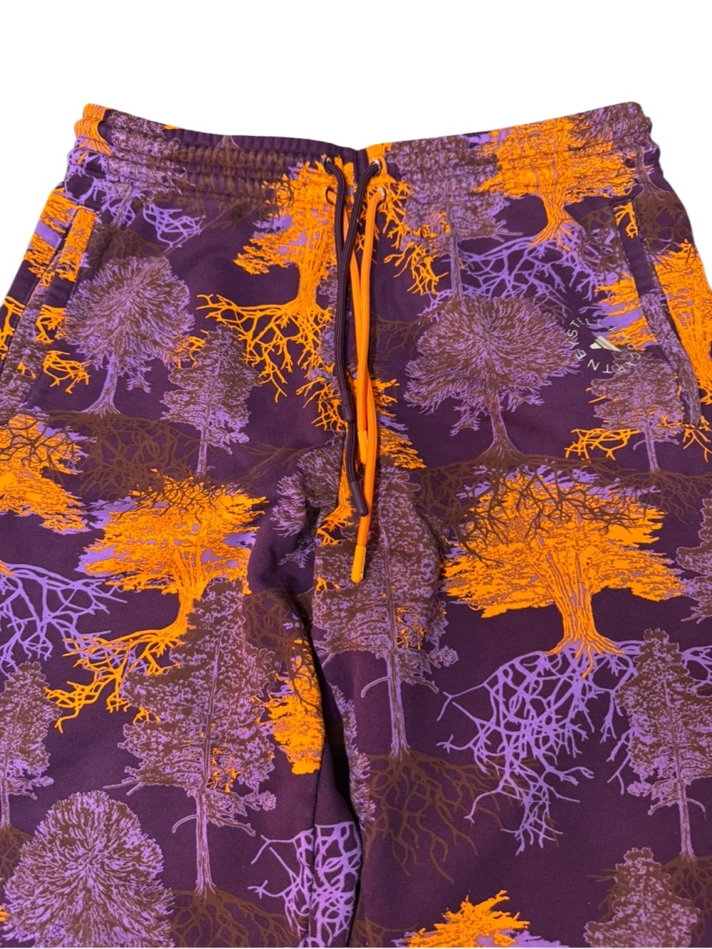 Adidas x Stella McCartney Printed Joggers Psychedelic Tree Purple & Orange Large - Picture 12 of 16